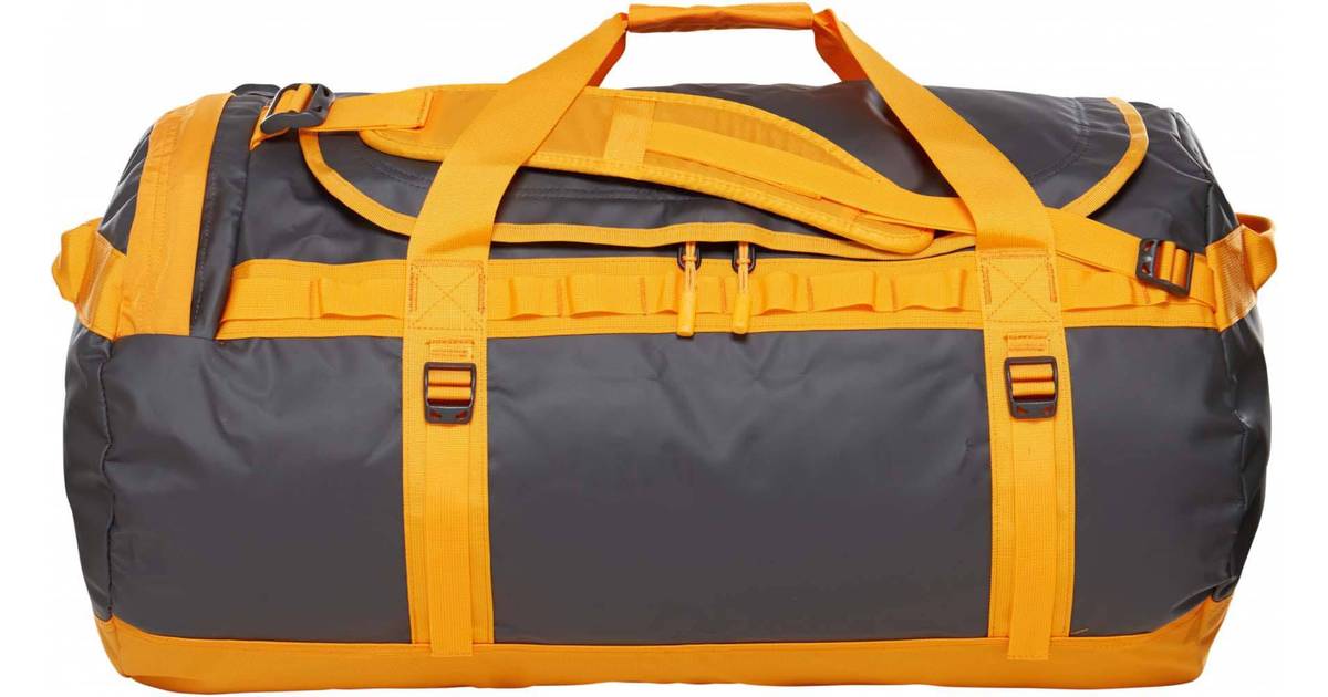 The North Face Base Camp Duffel L - Gray/Yellow • Se priser hos os
