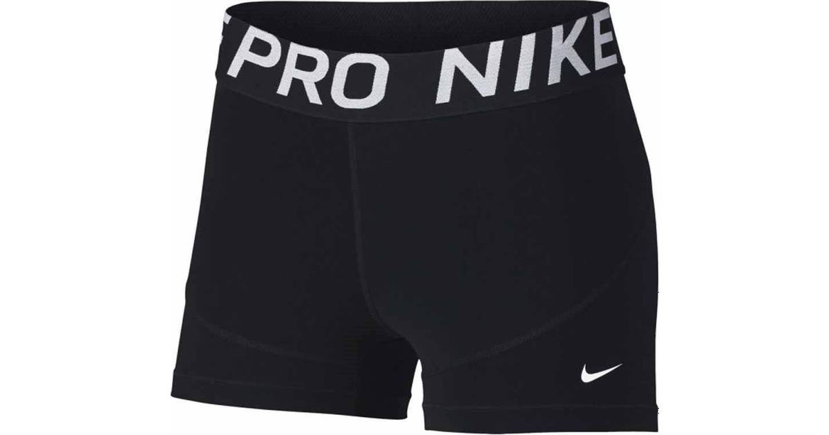 Nike Pro 3 Women - Black/Black/White • Se laveste pris nu