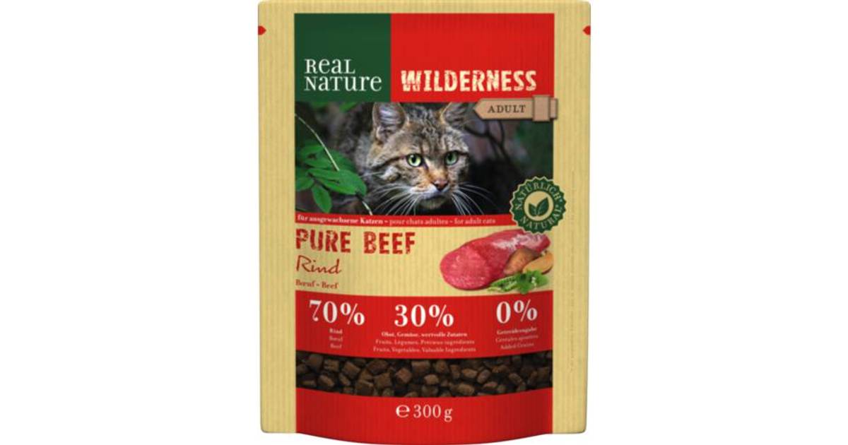 Stole på Bandit 鍔 REAL NATURE Wilderness Pure Beef Adult 300g • Se pris