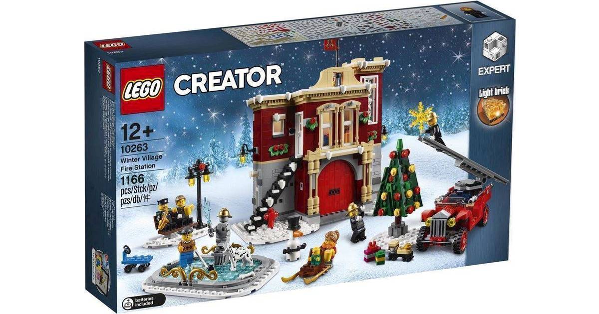 affjedring mærkning at ringe Lego Creator Vinterlandsbyens brandstation 10263 • Pris »