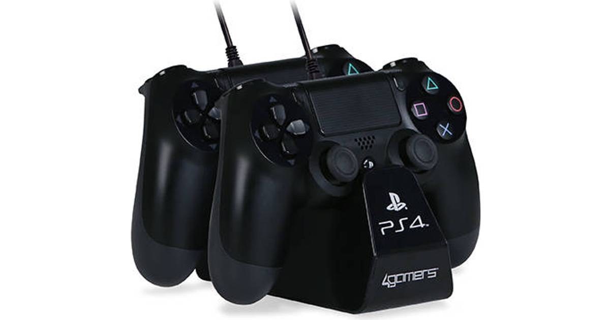 4gamers Playstation 4 Dual Charge 'n' - Black • Pris »