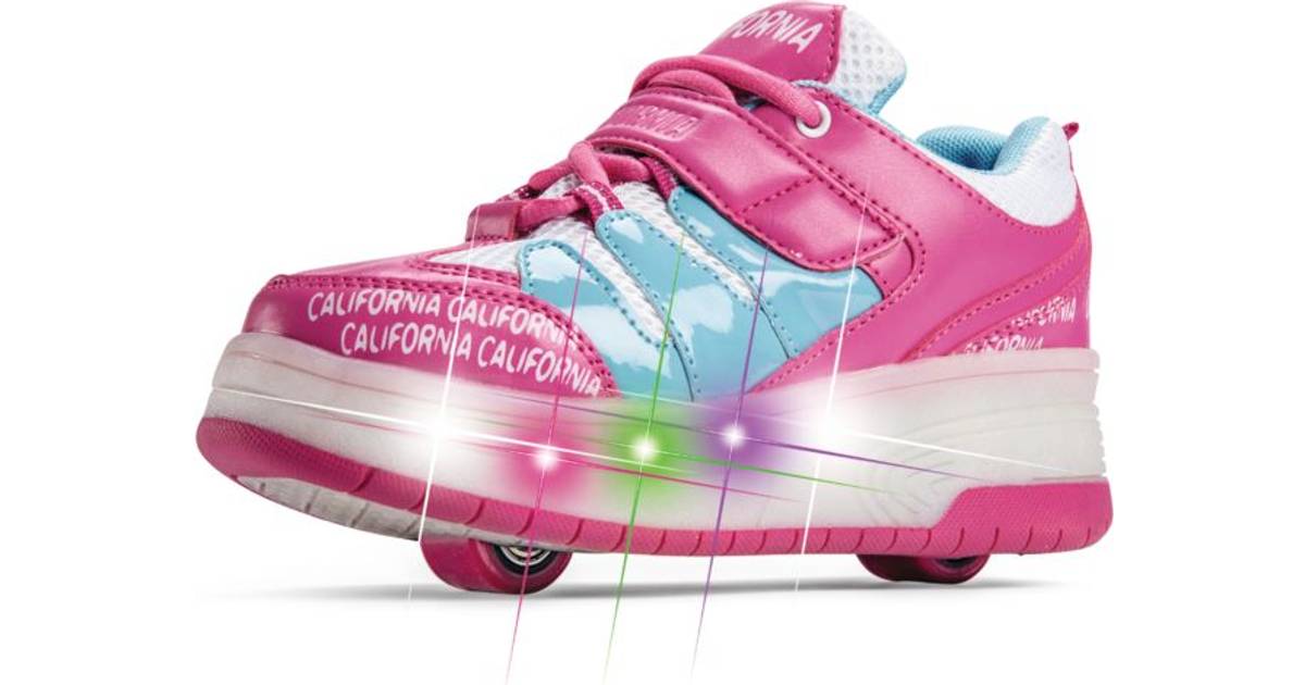 plejeforældre kompression skyld California Rullesko med Lys - Pink • Se PriceRunner »