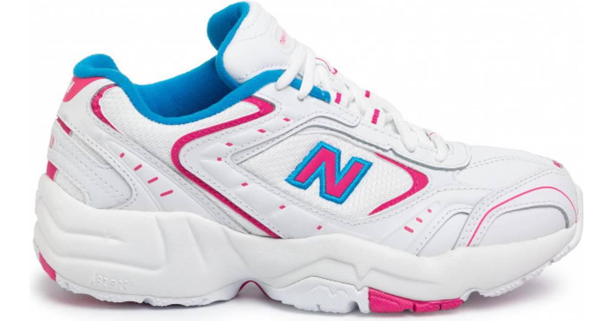 New Balance 452 M - White with Exuberant Pink and Vision Blue