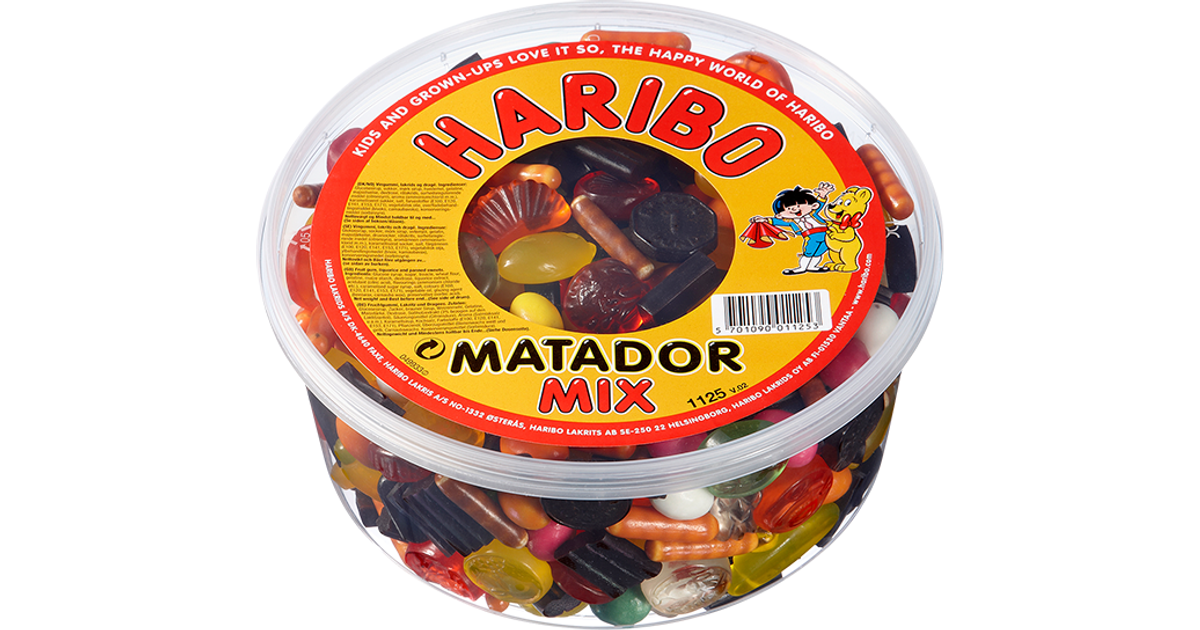 Emigrere Sightseeing Erobre Haribo Matador Mix Box 1000g (10 butikker) • Se priser »