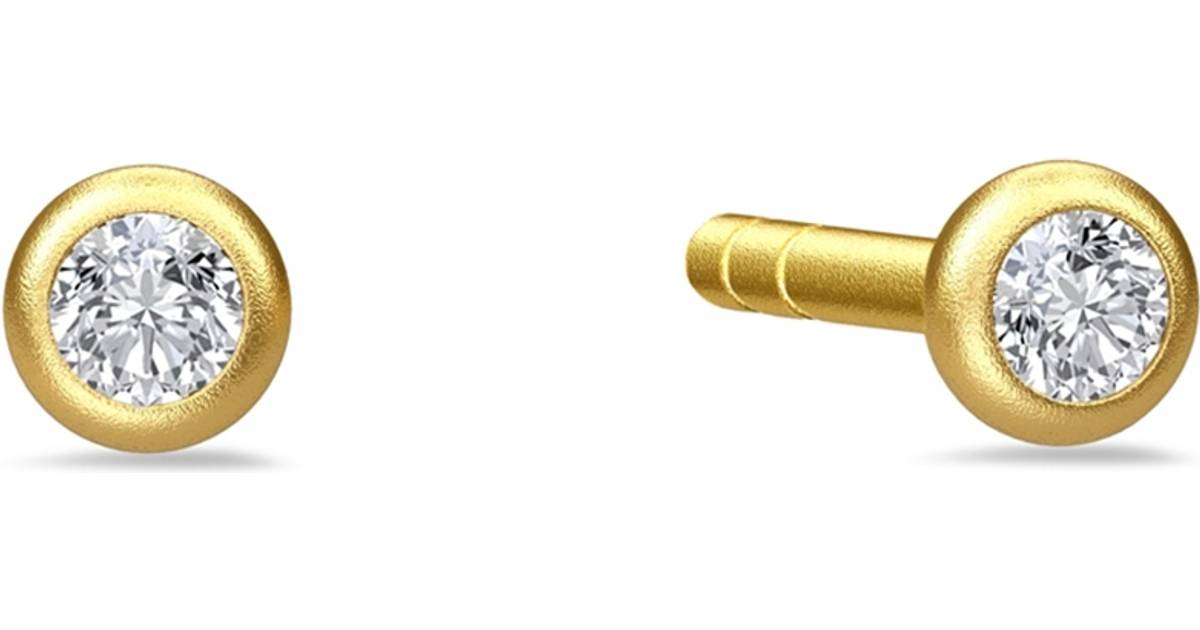 virksomhed Initiativ Betaling Julie Sandlau Finesse Earrings - Gold/Transparent