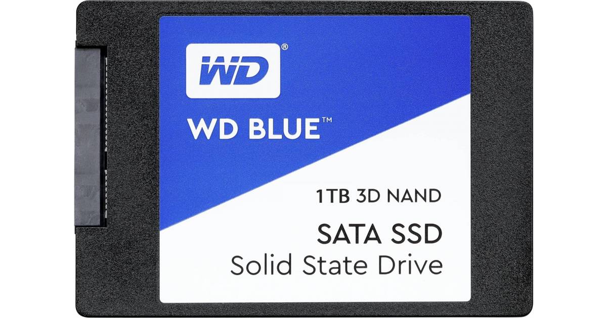 skrædder slack Opbevares i køleskab Western Digital Blue 3D NAND SSD 2.5 "SATA III 1TB • Pris »