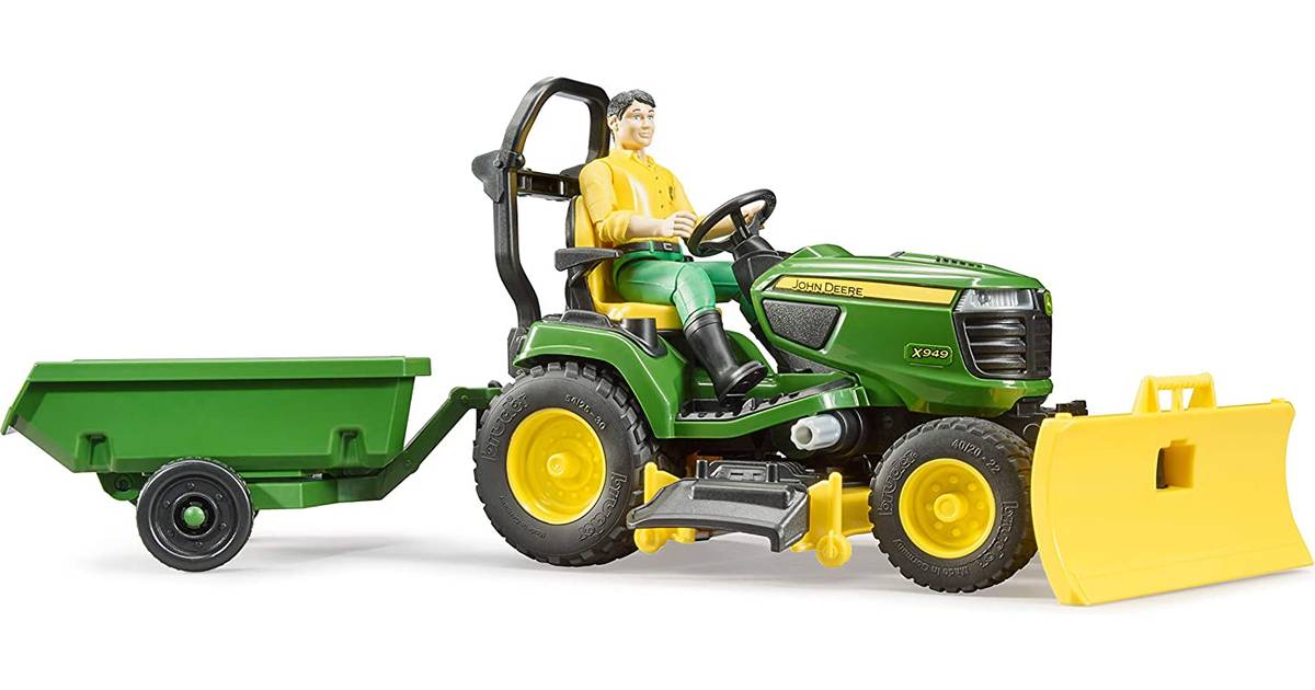 Bruder Bworld John Deere Lawn Tractor Trailer 62104