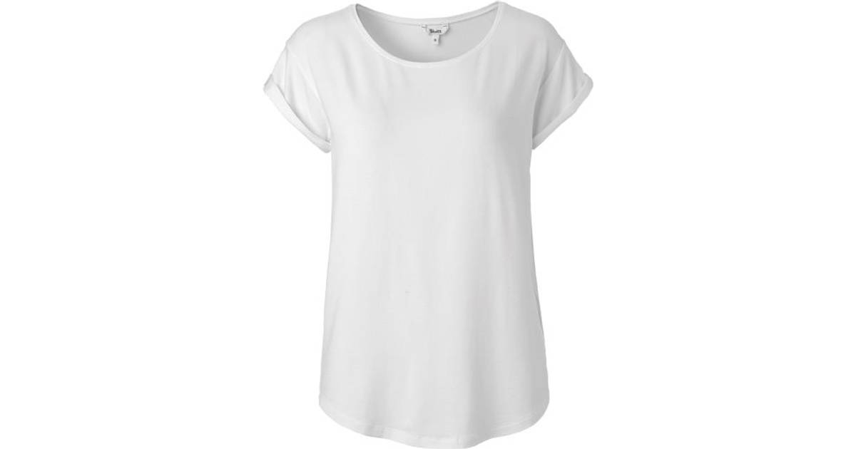 etage I tide passager MByM Nisha Gogreen Basic T-shirt - White • Se pris