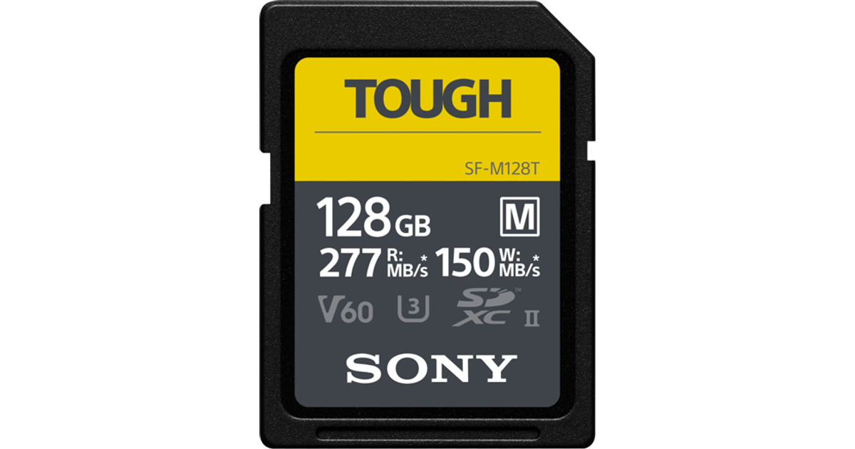 Sony Tough SDXC Class 10 UHS-II 277 / 150MB / s 128GB • Pris »
