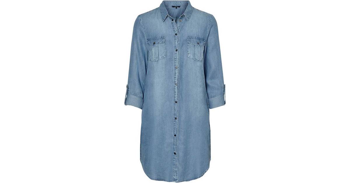 Moda Shirt Midi - Blue Denim
