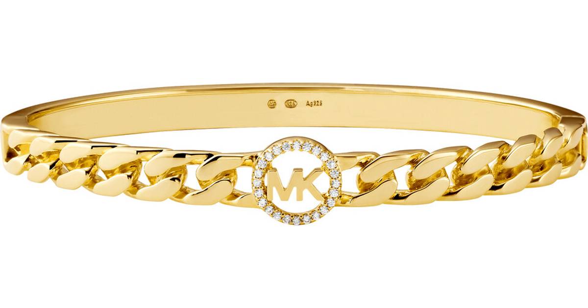 overdrive Stien Lederen Michael Kors Premium Bracelet - Gold/White • Se pris