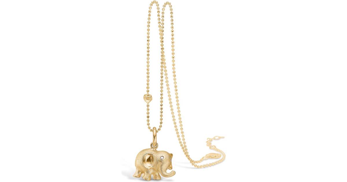 Copenhagen Elephant Necklace - Gold/Transparent