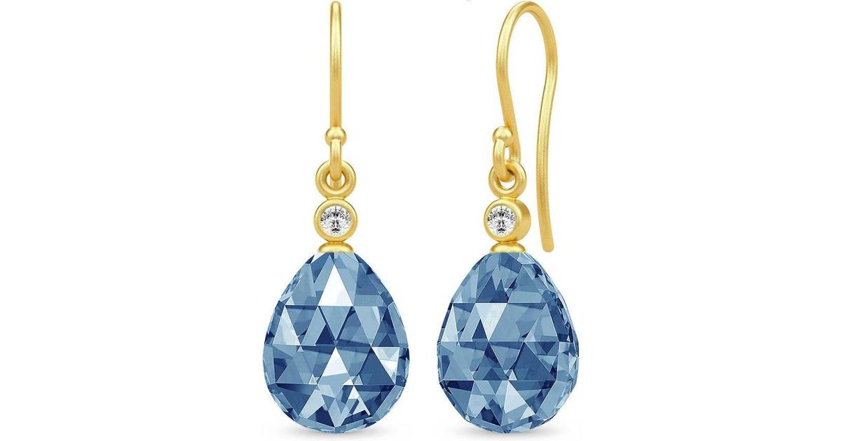 Sandlau Eve Earrings - Gold/Transparent/Crystals