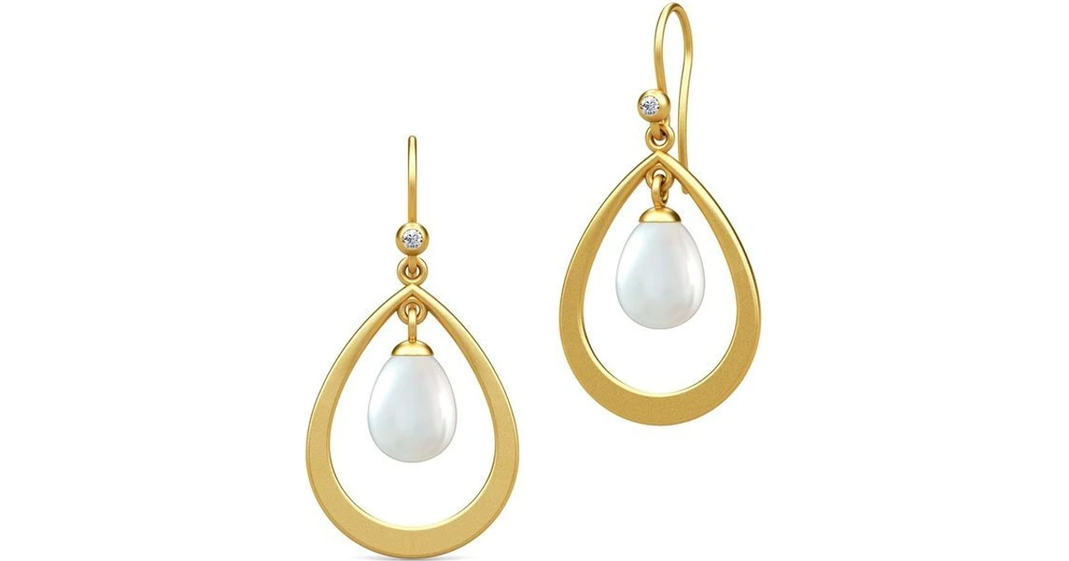 Julie Sandlau Afrodite Earrings - Gold/Transparent/Pearl