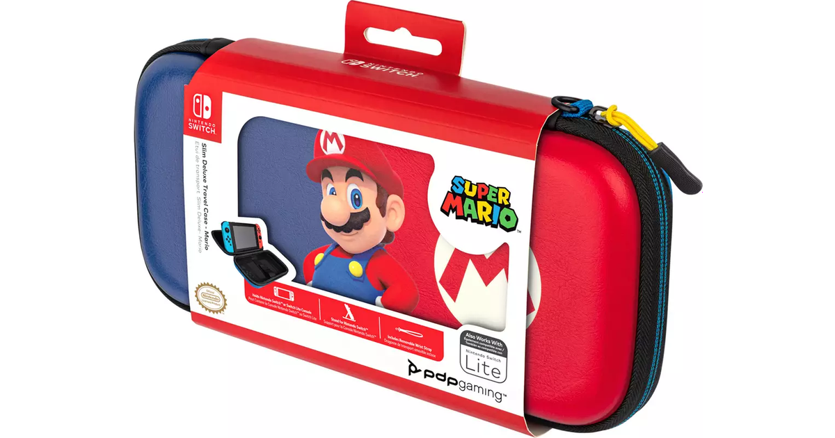 Nintendo Switch/Switch Slim Travel Case - Mario • Pris »