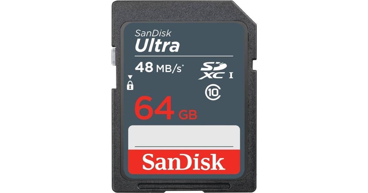 Ripples håndled ecstasy SanDisk Ultra SDXC UHS-I U1 48MB/s 64GB • Se priser »