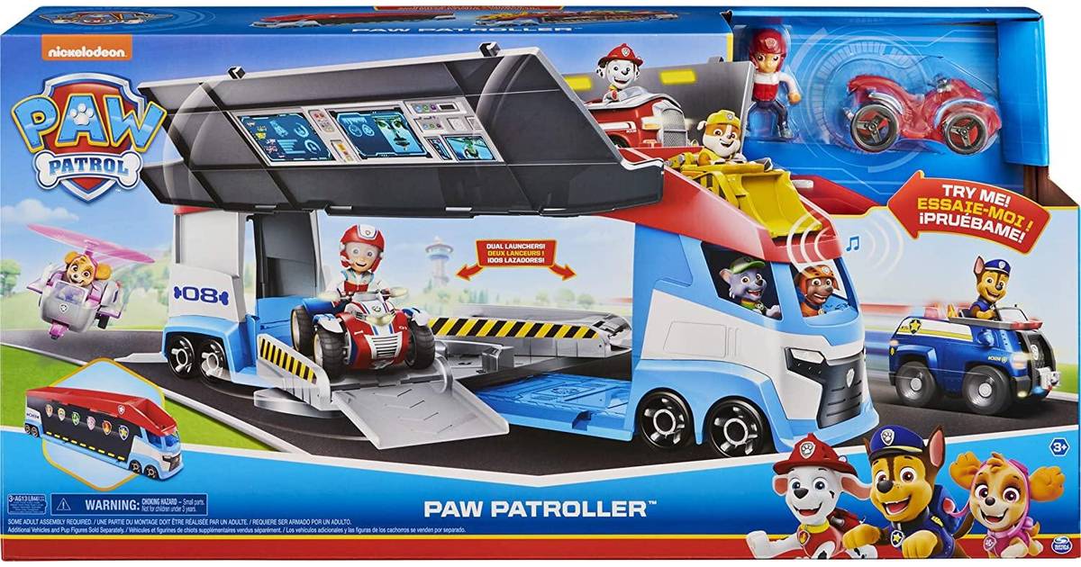 nederdel Juster uklar Spin Master Paw Patroller with Dual Vehicle Launchers Ryder