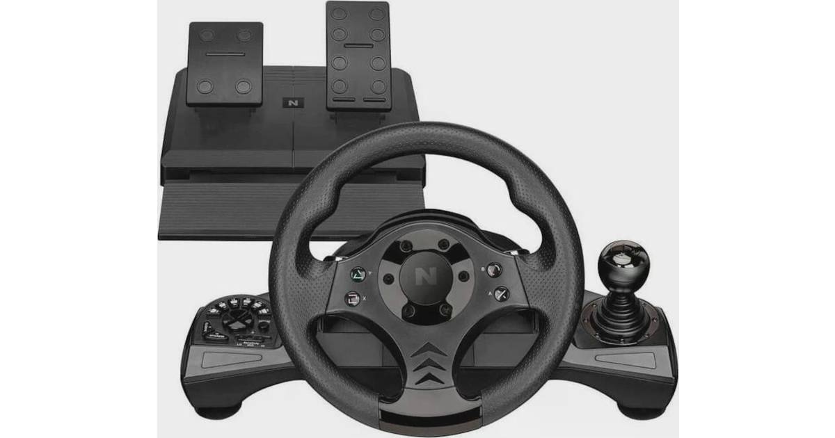 hule Frem Overskæg Nitho PS4/PS3/Switch/PC Drive Pro V16 Racing Wheel - Sort • Pris »