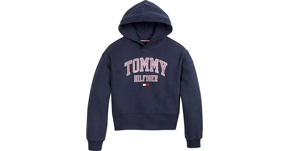 Tommy Hilfiger Girl's Varsity Hoodie Navy (KG0KG05676) • Pris »