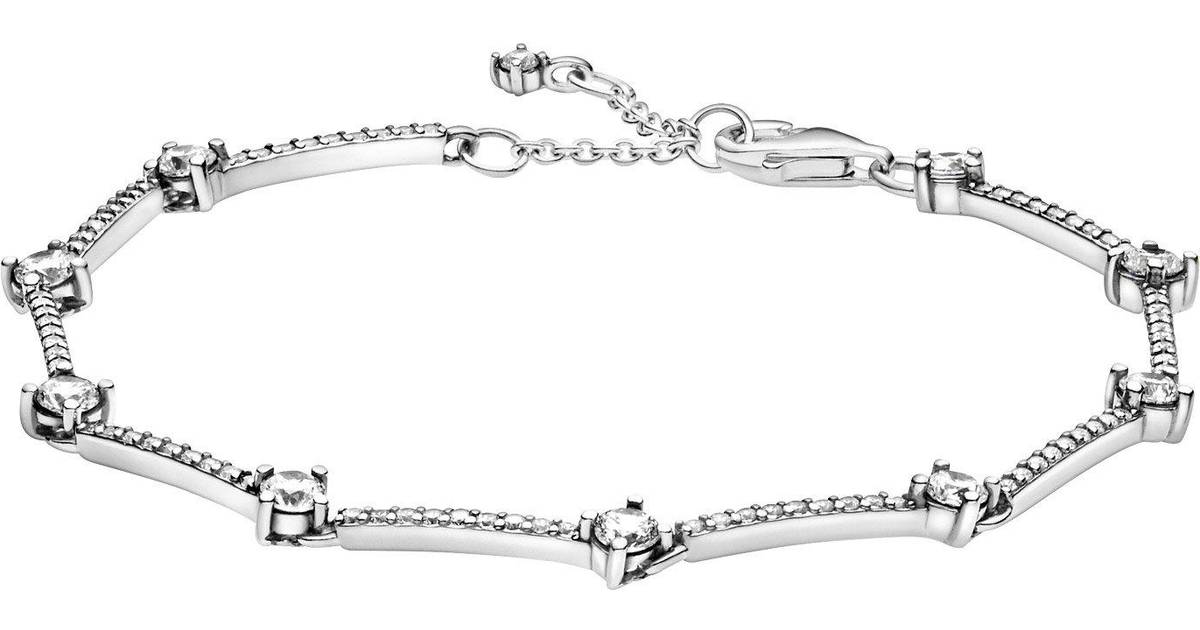 Pandora Sparkling Bars Bracelet Silver/Transparent • Pris »