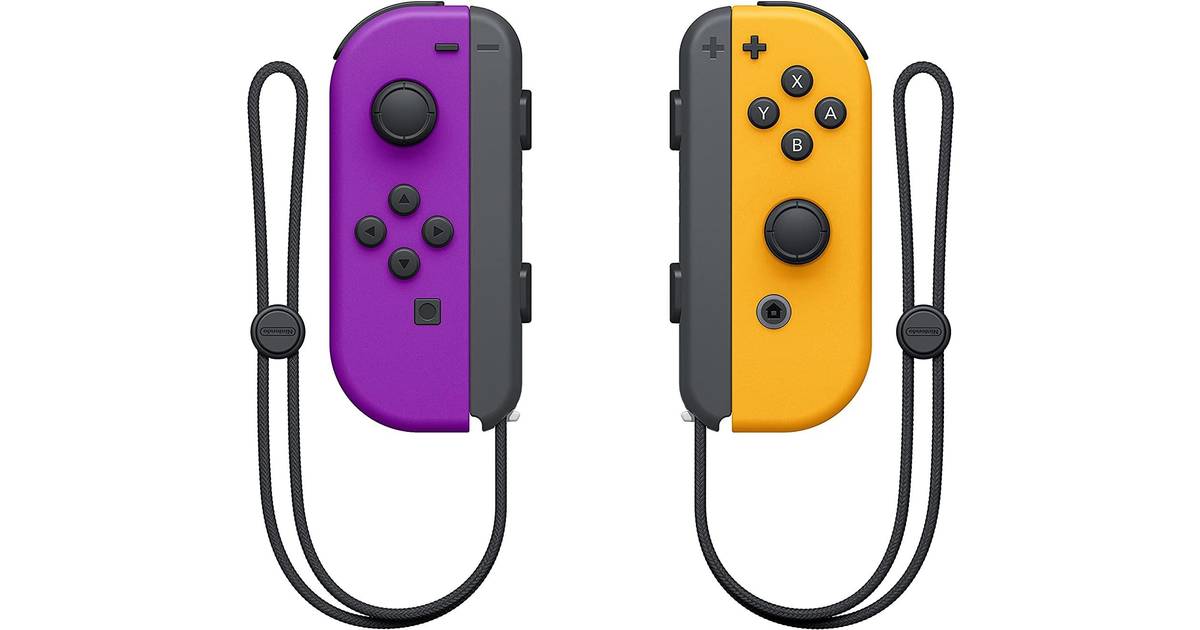 Nintendo Switch Joy-Con Pair - Lilla/Orange Priser »