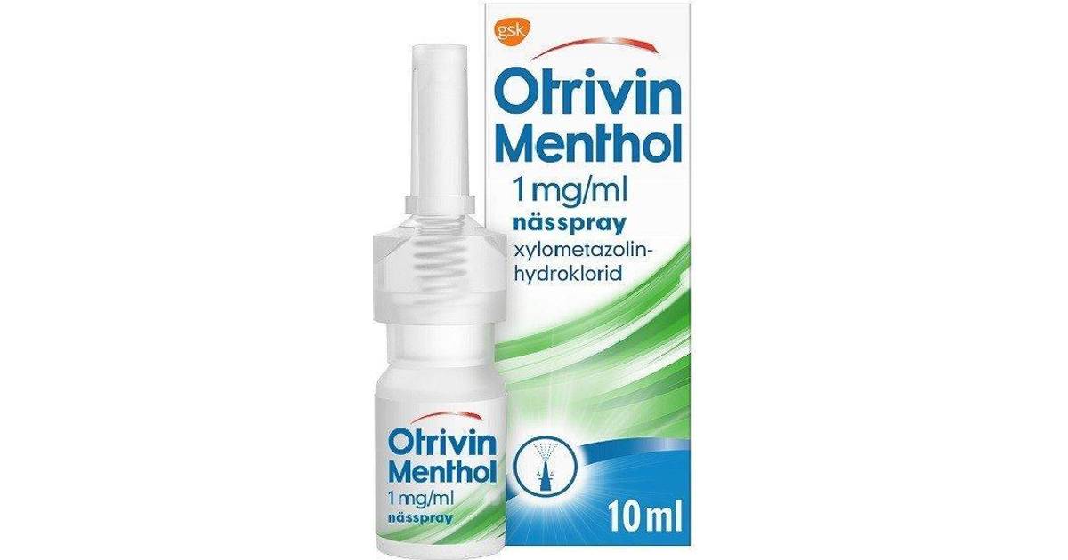 Cataract Tether Svinde bort Otrivin Menthol 1mg/ml 10ml Næsespray • PriceRunner »