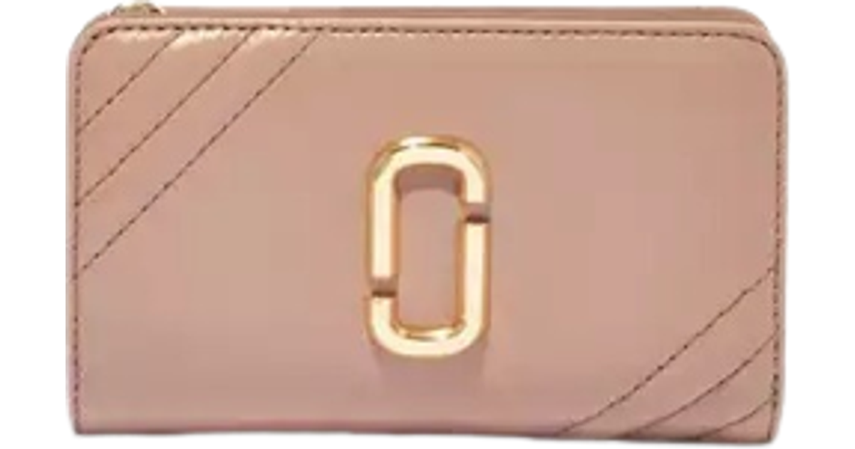 Marc Jacobs The Glam Shot Compact Wallet - Dusty Beige • Pris