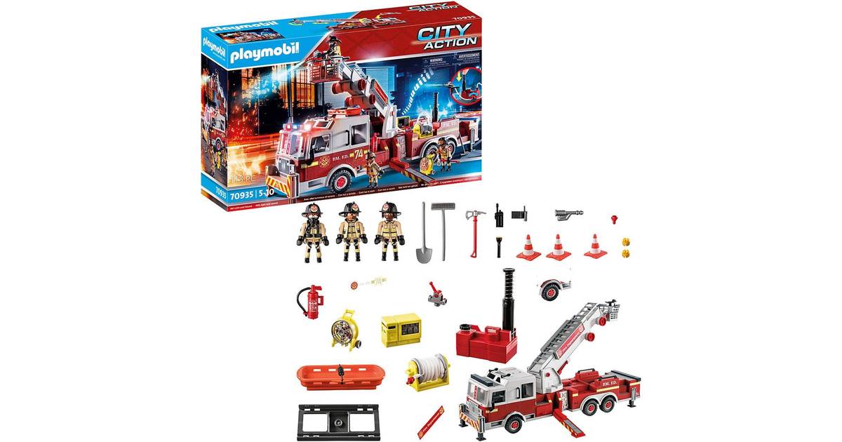 Playmobil Rescue Vehicles Engine with Tower Ladder • Pris »