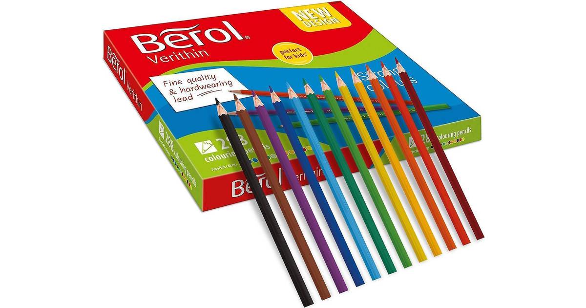 Assorted Colours Pre Sharpened Berol Verithin Coloured Pencils Class Pack of 288 