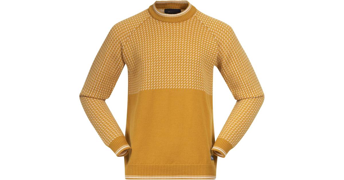 of Norway Men's Alvdal Wool Jumper Golden Yellow/Vanilla Pris »