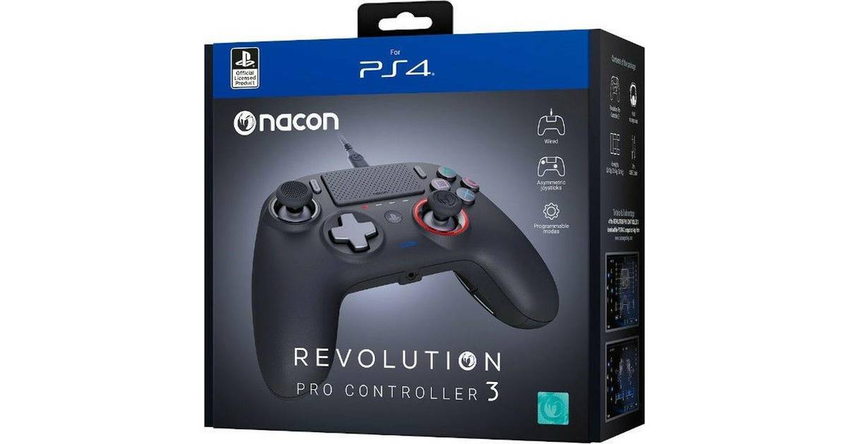 th ekstensivt vindruer Nacon Videogame console joystick Pro Controller Revolution 3 For PS4 Black  • Pris »