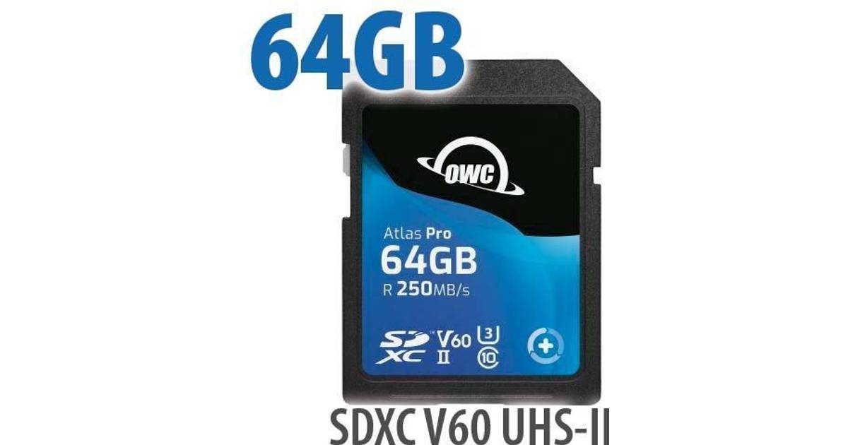 64GB OWC Atlas SDXC V60 UHS-II Memory Pris »