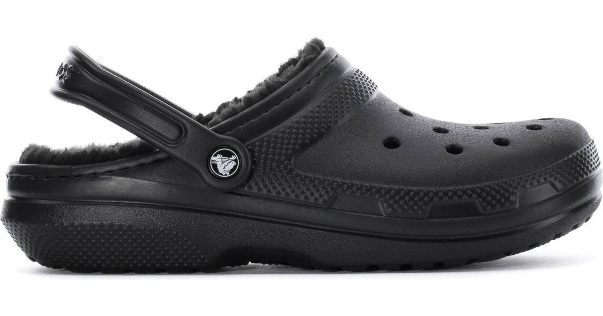 Fremkald helt seriøst etc Crocs Classic Lined Clog - Black • Se laveste pris nu