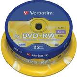 Dvd rw medie Verbatim DVD+RW 4.7GB 4x Spindle 25-Pack