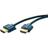 Guld - HDMI-kabler - Standard HDMI-standard HDMI ClickTronic Casual Ultraslim HDMI - HDMI High Speed with Ethernet 3m