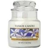 Yankee Candle Hvid Lysestager, Lys & Dufte Yankee Candle Midnight Jasmine Small Duftlys 104g