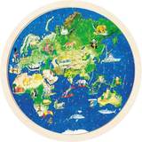 Klassiske puslespil på tilbud Goki World Map 57 Pieces