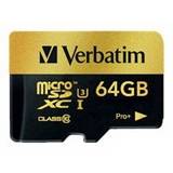 Verbatim 64 GB Hukommelseskort Verbatim Pro+ MicroSDXC UHS-I U3 64GB
