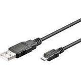 Goobay USB A-USB Micro-B - USB-kabel Kabler Goobay USB A - USB Micro-B 2.0 0.2m