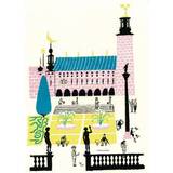 Olle Eksell Pink Brugskunst Olle Eksell Stockholm City Hall 1939 Plakat 50x70cm