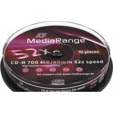 MediaRange CD Optisk lagring MediaRange CD-R 700MB 52x Spindle 10-Pack