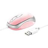 Pink Standardmus Trust Mini Travel Mouse