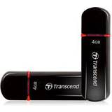 4 GB - USB 3.0/3.1 (Gen 1) Hukommelseskort & USB Stik Transcend JetFlash 600 4GB USB 2.0