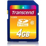 Hukommelseskort & USB Stik Transcend SDHC Class 10 4GB
