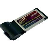 PC Card Netværkskort & Bluetooth-adaptere EXSYS 1Gigabit Ethernet LAN ExpressCard (EX-6087)
