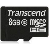 8 GB Hukommelseskort Transcend MicroSDHC Class 10 8GB