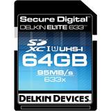 Delkin UHS-I Hukommelseskort Delkin SDXC Elite UHS-I 64GB (633x)