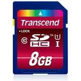 8 GB - U1 Hukommelseskort Transcend SDHC Ultimate Class 10 UHS-I 8GB