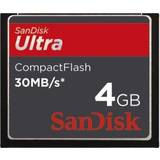 Compact Flash Hukommelseskort SanDisk Ultra Compact Flash 30MB/s 4GB