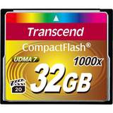 Transcend Compact Flash Hukommelseskort Transcend Ultimate Compact Flash 32GB (1000x)